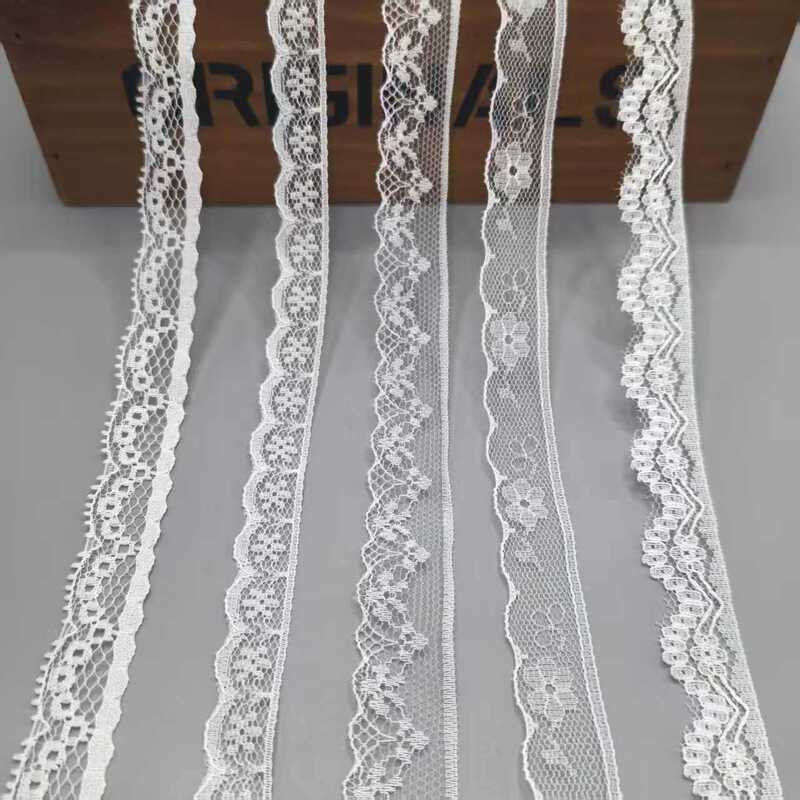 Soft Lace Trim, Non-Elastic Nylon 1.5cm, Small Accessories and Auxiliary Materials for Dresses and Underwear, Wide Dog-Tooth Lace Trim Soft Lace Trim, Non-Elastic Nylon 1.5cm, Small Accessories and Auxiliary Materials for Dresses and Underwear, Wide Dog-Tooth Lace Trim