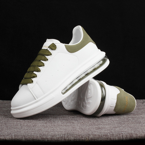 Best-selling trendy classic cushioned white shoes for men and women, couple's matching skate shoes.