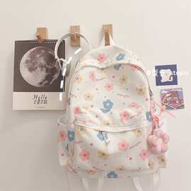 韩版ins可爱卡通印花双肩包原宿ulzzang日系百搭软妹书包少女背包