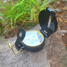 美式DC45军迷指南针折叠式带夜光指北针户外多功能导航翻盖罗盘仪