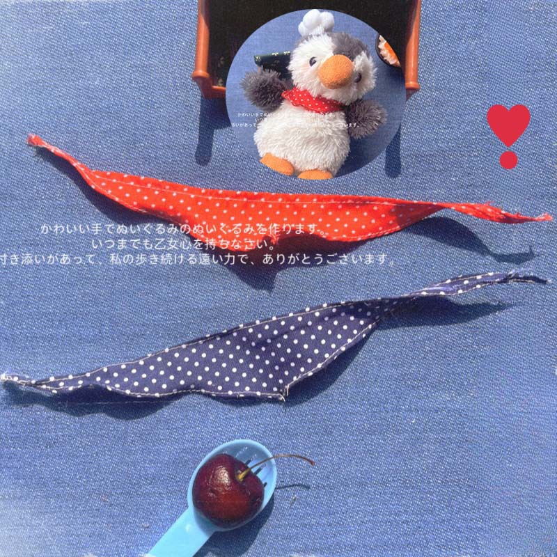 Japanese polka dot 12 points doll scarf mini triangle scarf dollhouse doll accessories diy doll
