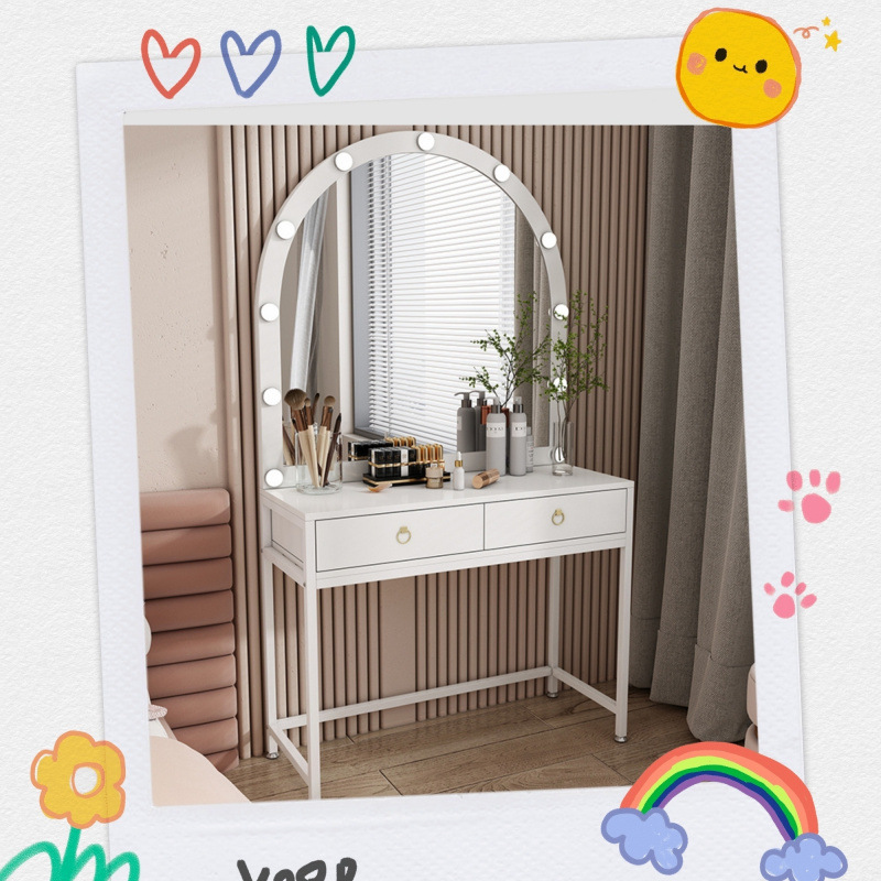 단일 흰색+80*40*160+곡면 거울+빛