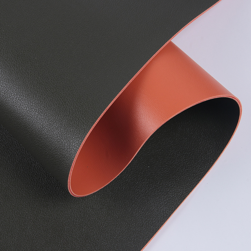 Thickened 1.7mm Contrasting Color Napa Pattern Double-Sided Leather Pvc Thick Leather Mouse Pad Desk Pad Mommy Bag Leather