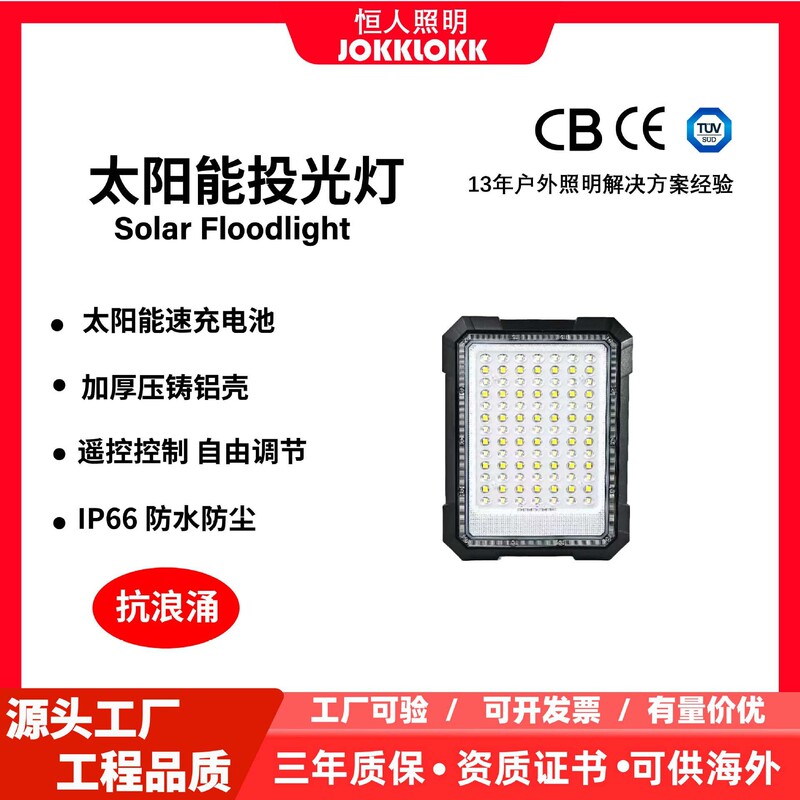 Ip66 High-Quality Fast-Charging Led Solar Light with 3-Year Warranty