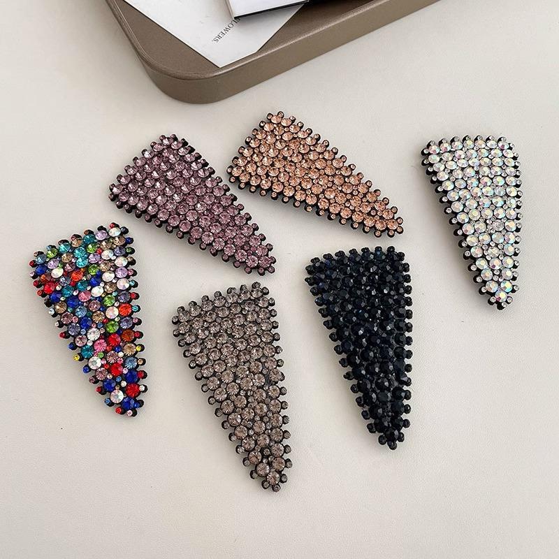 1pc Koreanische Neue Kristall Dreieck BB Haarnadel Haar Seite Clips für Mädchen Frauen Kinder Geschenk Hochzeit Party Haar Zubehör – Detail 10