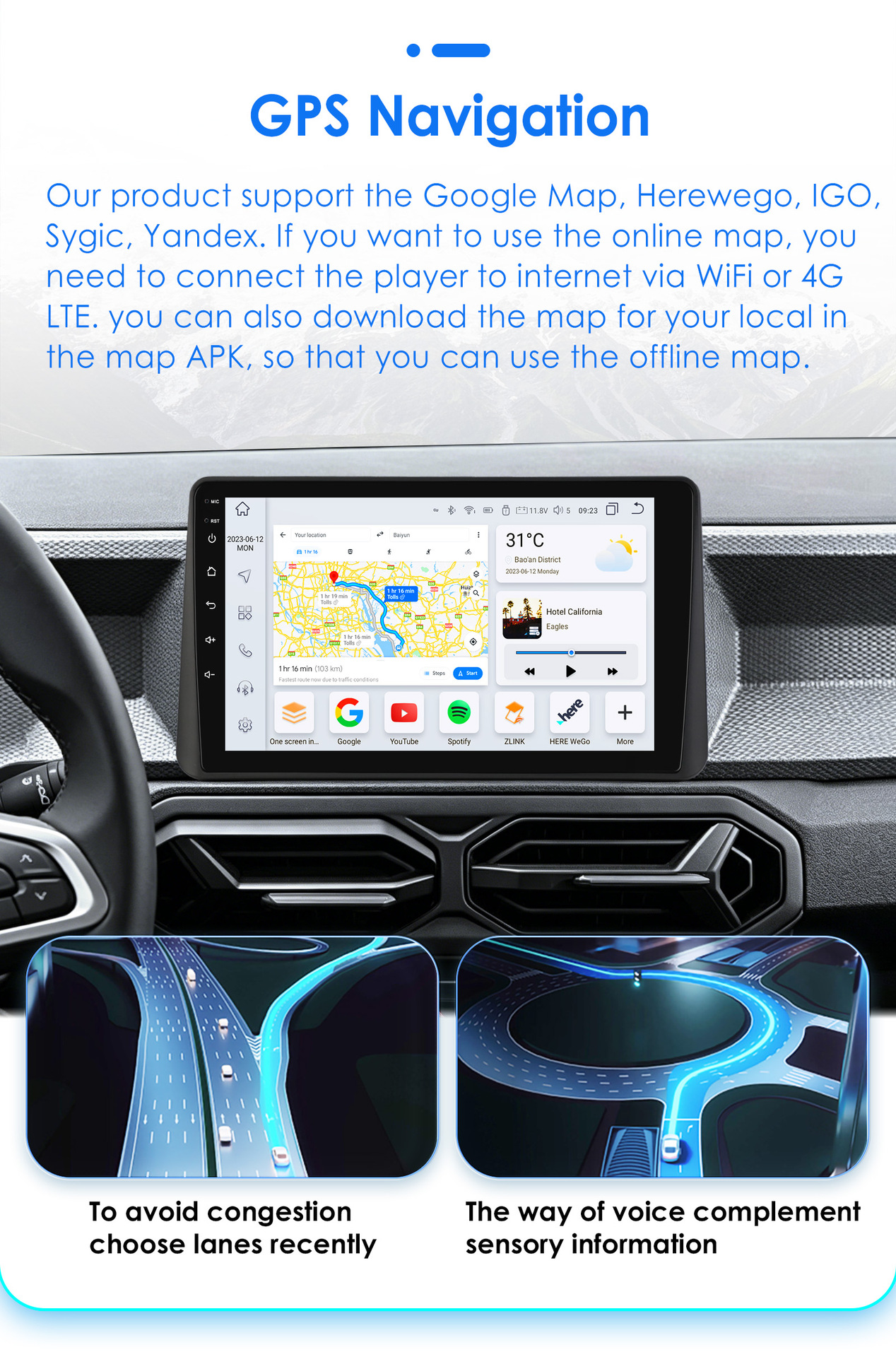 Suitable for Renault Dacia Duster 3Rd Generation 24-26 Models Android Large-Screen Navigation Gps Bluetooth Reversing Camera