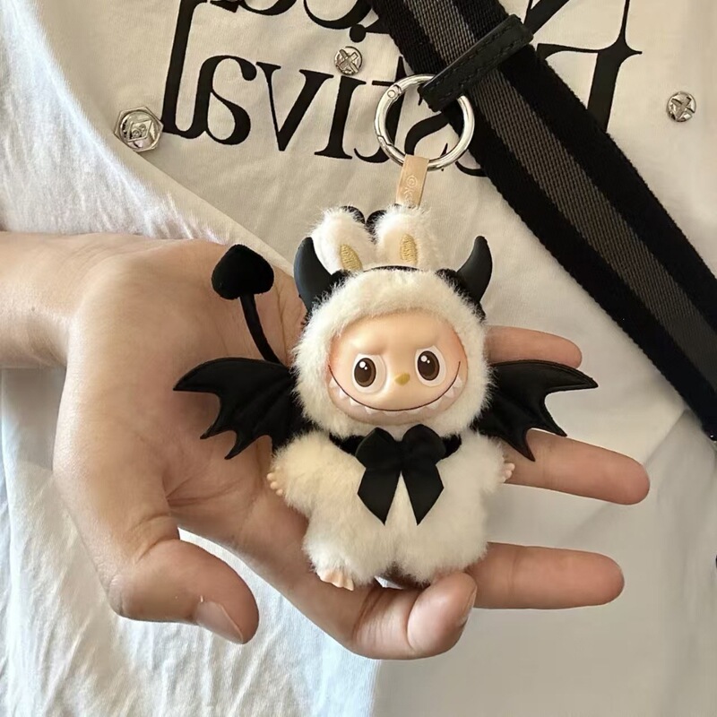 Labubu10Cm Doll Clothes Fourth Generation Heart Code Clothes Mini4.0 Little Devil Doll Clothes [Doll Not Included]