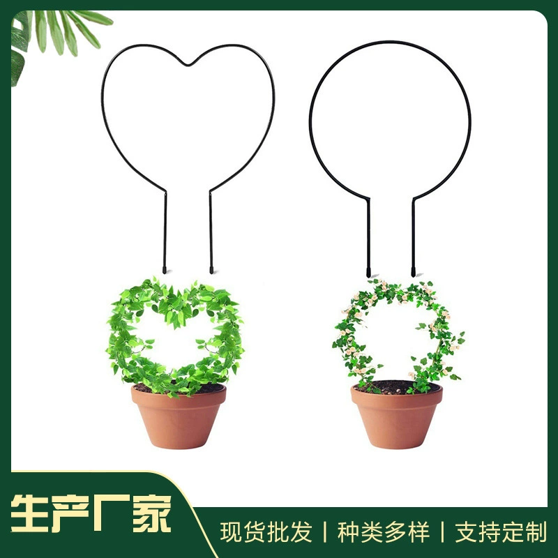 Jantao садовый кронштейн для скалолазания сердце круглая железная рама цветочная декоративная колонна опорный стержень производителя забор