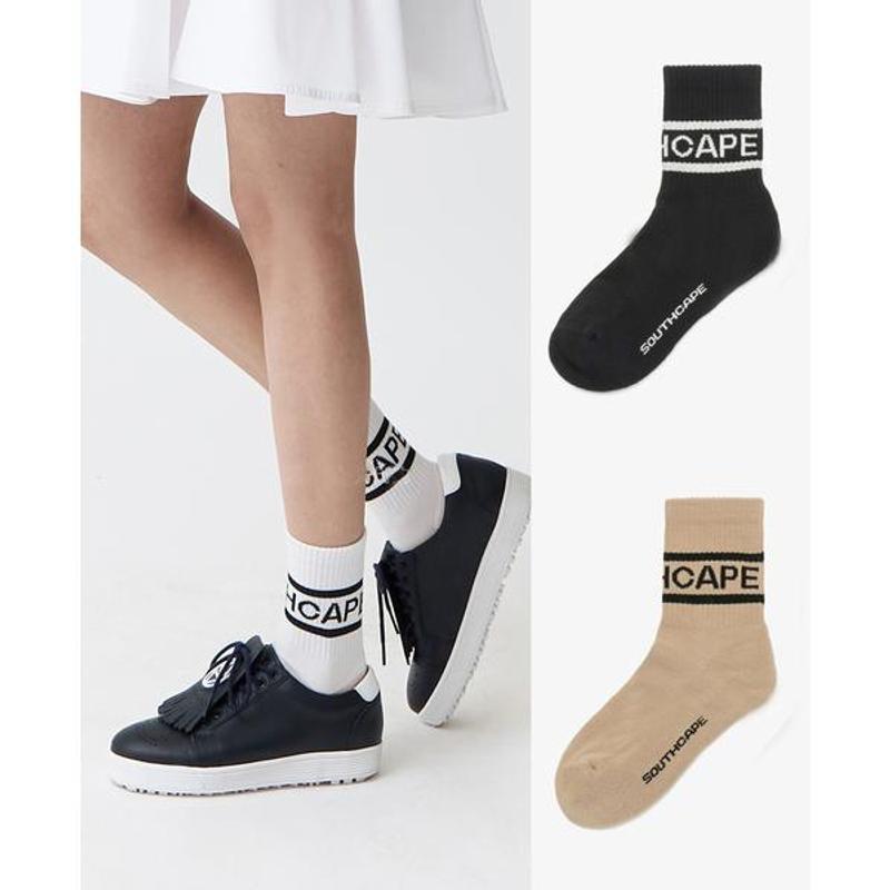 25 Original New Korean Golf Socks, Summer and Autumn Style, Women's Golf Socks with Color Lettering, Breathable and Trendy Mid-Calf Socks