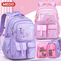 跨境外貿新款2024年小學生書包大容量女孩女生可愛卡通兒童書包潮