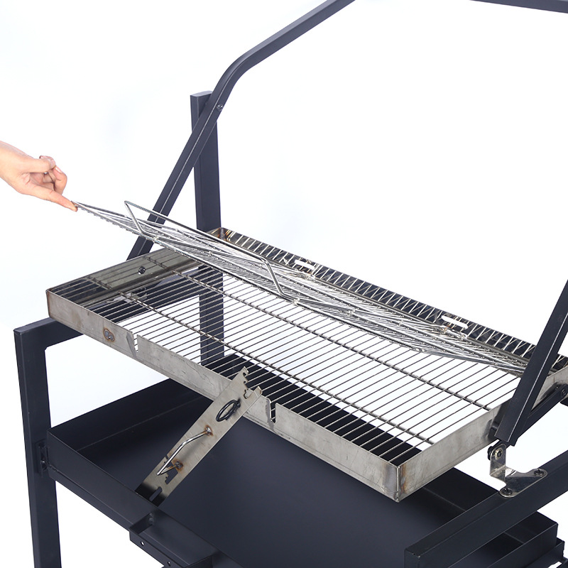 Fábrica grande barbacoa espesa plegable Parrilla de barbacoa de acero inoxidable camping al aire libre barbacoa horno de carbón