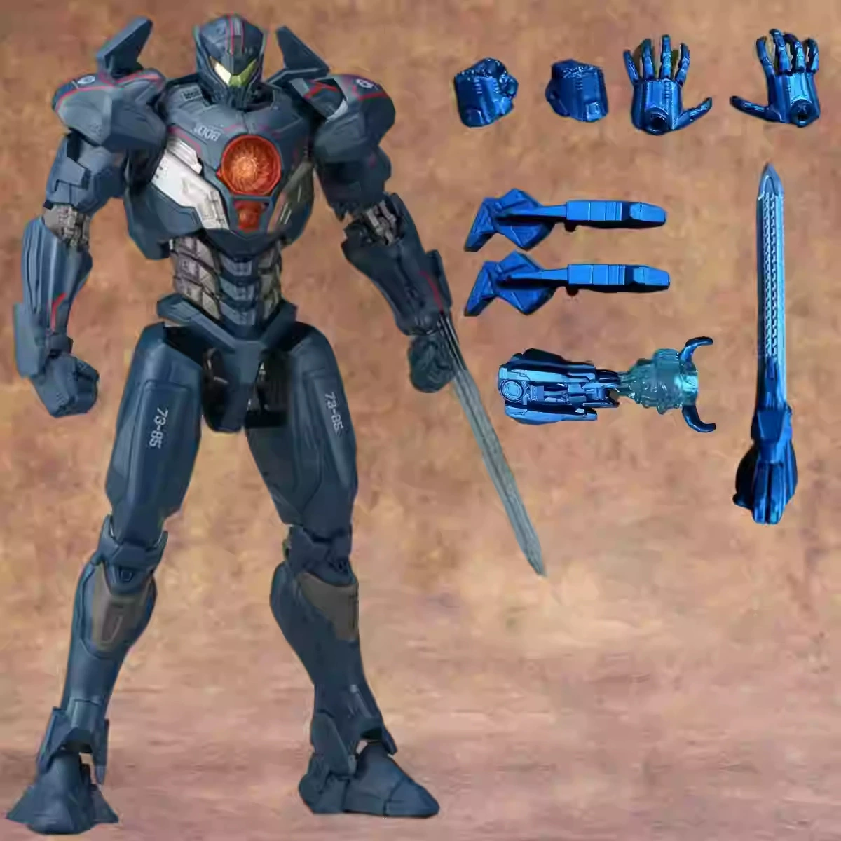 Фигурка меха (Pacific Rim) Revenge Wanderer / Obsidian, артикулируемая коллекционная, с подставкой/без