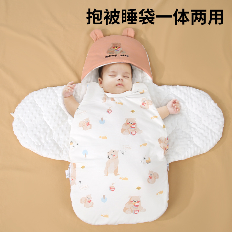 Newborn Delivery Room Pure Cotton Thick Quilt Newborn Baby Category a Swaddling Butterfly Quilt Baby Thickeneded Sleeping Bag
