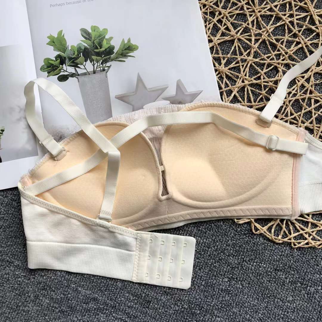 Colección de pecho push-up ajustable de tres pechos de alta calidad cómodo sin costuras inalámbrico superior delgada inferior ropa interior gruesa sujetador de mujer