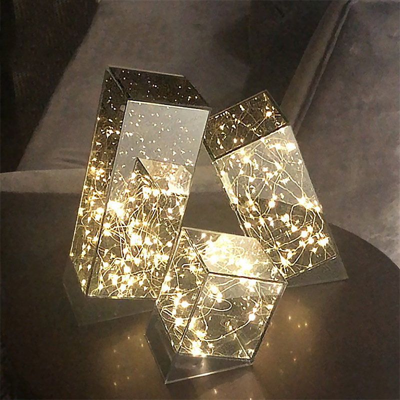 Nordic Creative Modern Simple Glass Cover Ornaments Store Window Model Room Christmas Year Spring Festival Decorations