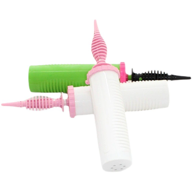 Большой ручной насос ручной розовый зеленый круглый латексный шар алюминиевая пленка полосатый художественный шар надувной насос