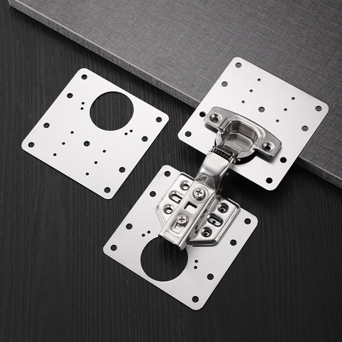 Stainless steel cabinet hinge repair plate, fixing plate, reinforcement installation plate, cabinet door hinge side plate damage, repair piece