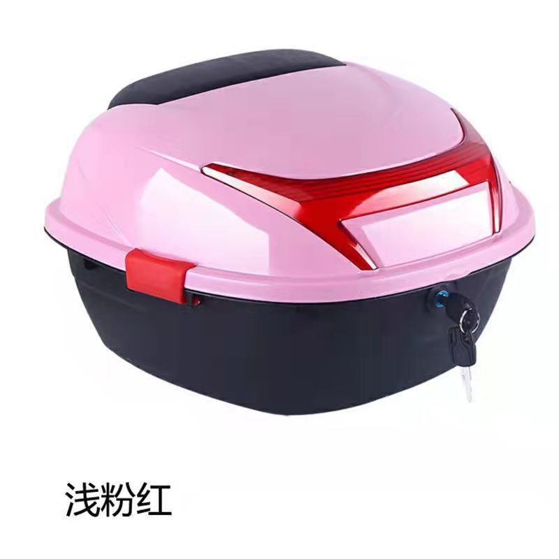 电动车后备箱摩托车尾箱大号加厚通用电瓶车防抖踏板储物箱工具箱|undefined