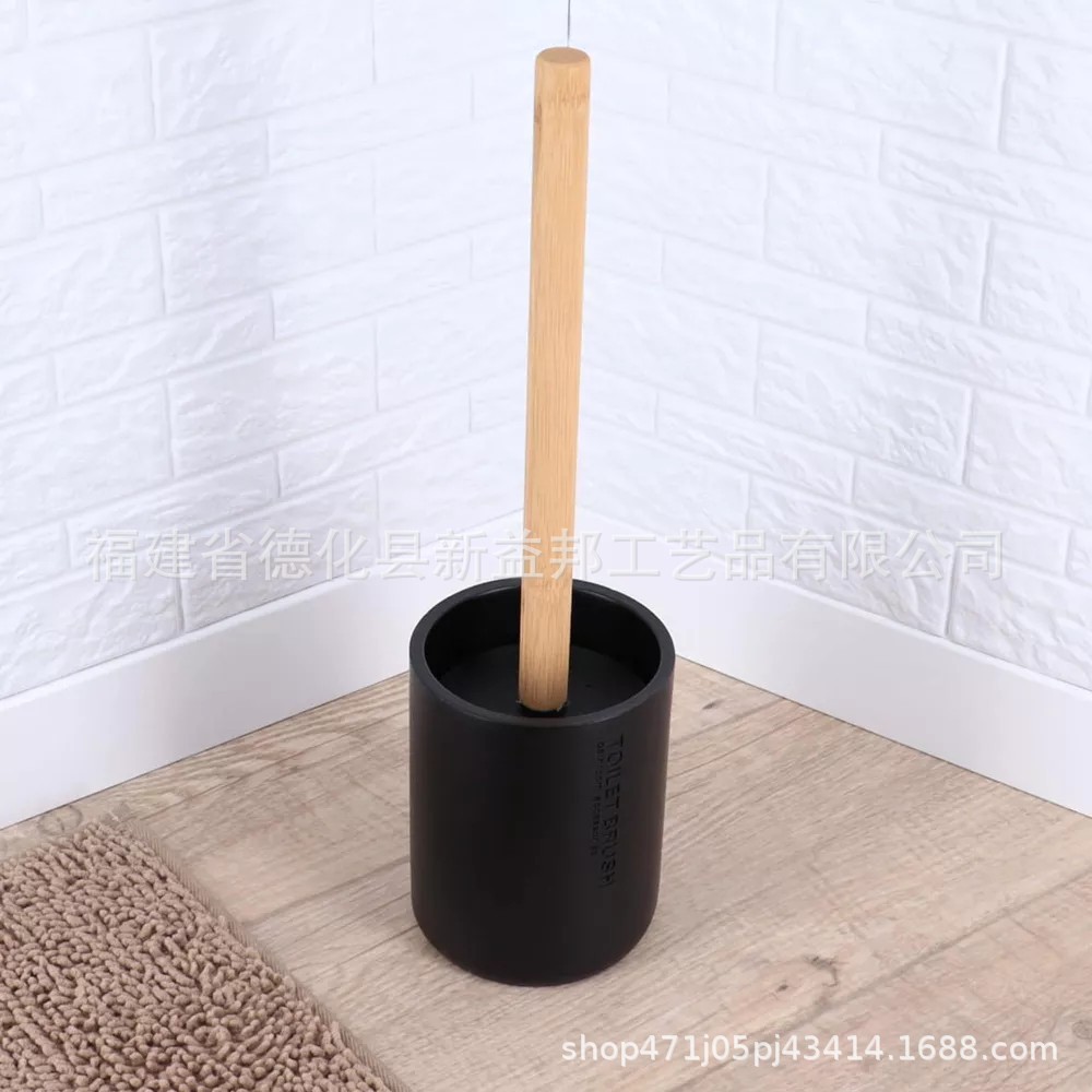 Baños de cinco piezas de resina de bambú baño baño hotel baño taza de enjuague de la boca botella de loción set de enjuague