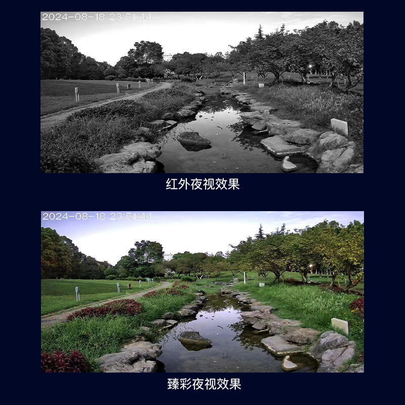 Cámara de monitoreo binocular solar personalizada de ultra alta definición sin electricidad sin monitor de red para huerto al aire libre 4G