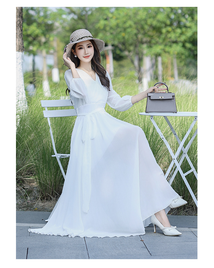 F6828 620K VÁY ĐẦM LIỀN THÂN DÁNG DÀI NỮ SHETDT MÙA HÈ PHỤC CỔ CỔ ĐIỂN THỜI TRANG NỮ ĐỒ ĐI BIỂN VÁY MAXIVẢI VOAN G02 SẢN PHẨM MỚI