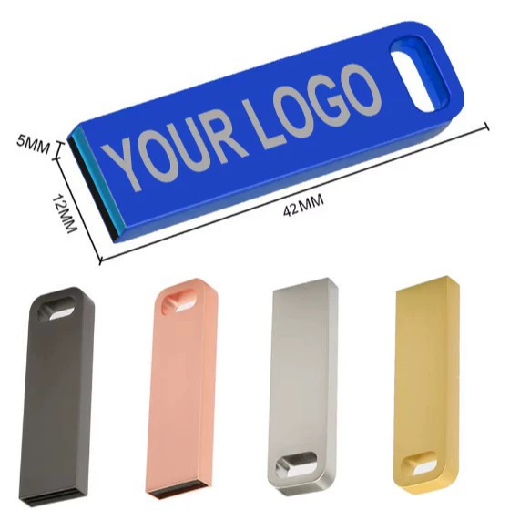 Заводская поставка кастомной мини-металлической USB-флешки 2.0 512MB 1GB 2GB 4GB 8GB