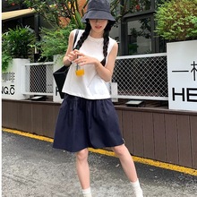 现货夏季简约半身裙女夏季新款韩版学院风春秋高腰a字日系伞裙子