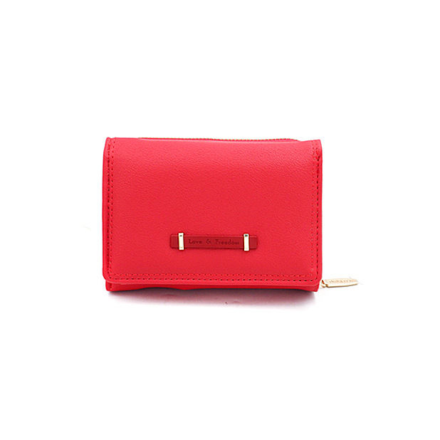 Cartera Corta para Mujer de Estilo Coreano con Cremallera y Múltiples Tarjeteros