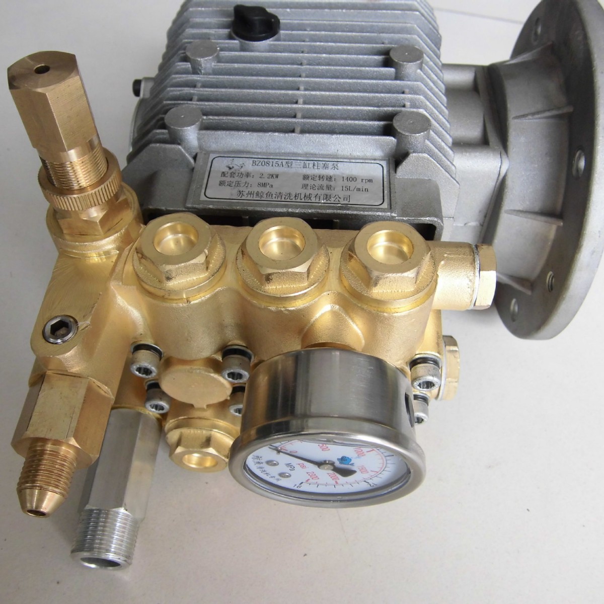 鲸鱼高压洗车机、清洗机专用泵头清洁大功率喷淋