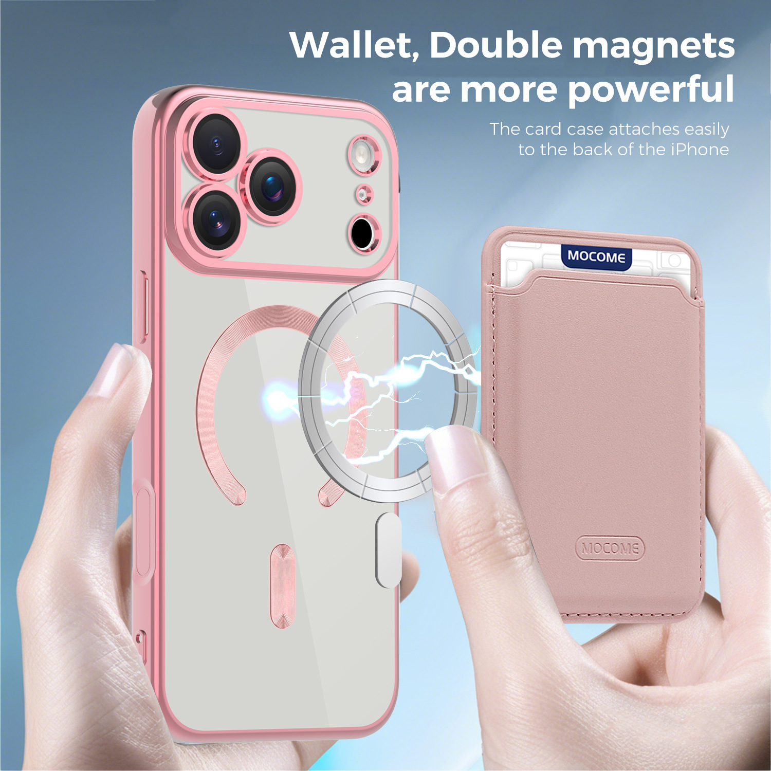 Neue magnetische Hülle im CD-Design mit Kartenhalter für iPhone 17 Pro Max, stoßfeste Hülle für alle iPhone-Serien_voghion.com