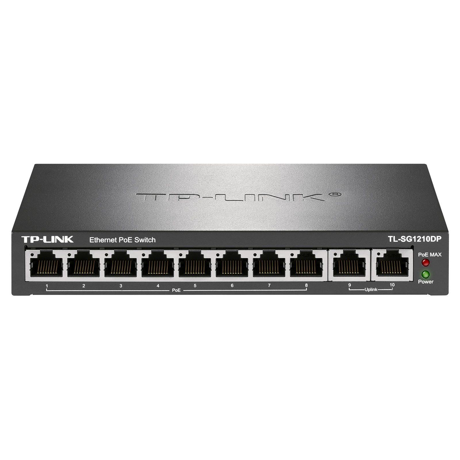 TP-LINK TL-SG1210DP Полный гигабитный Ethernet PoE коммутатор/8GE(PoE)+2GE