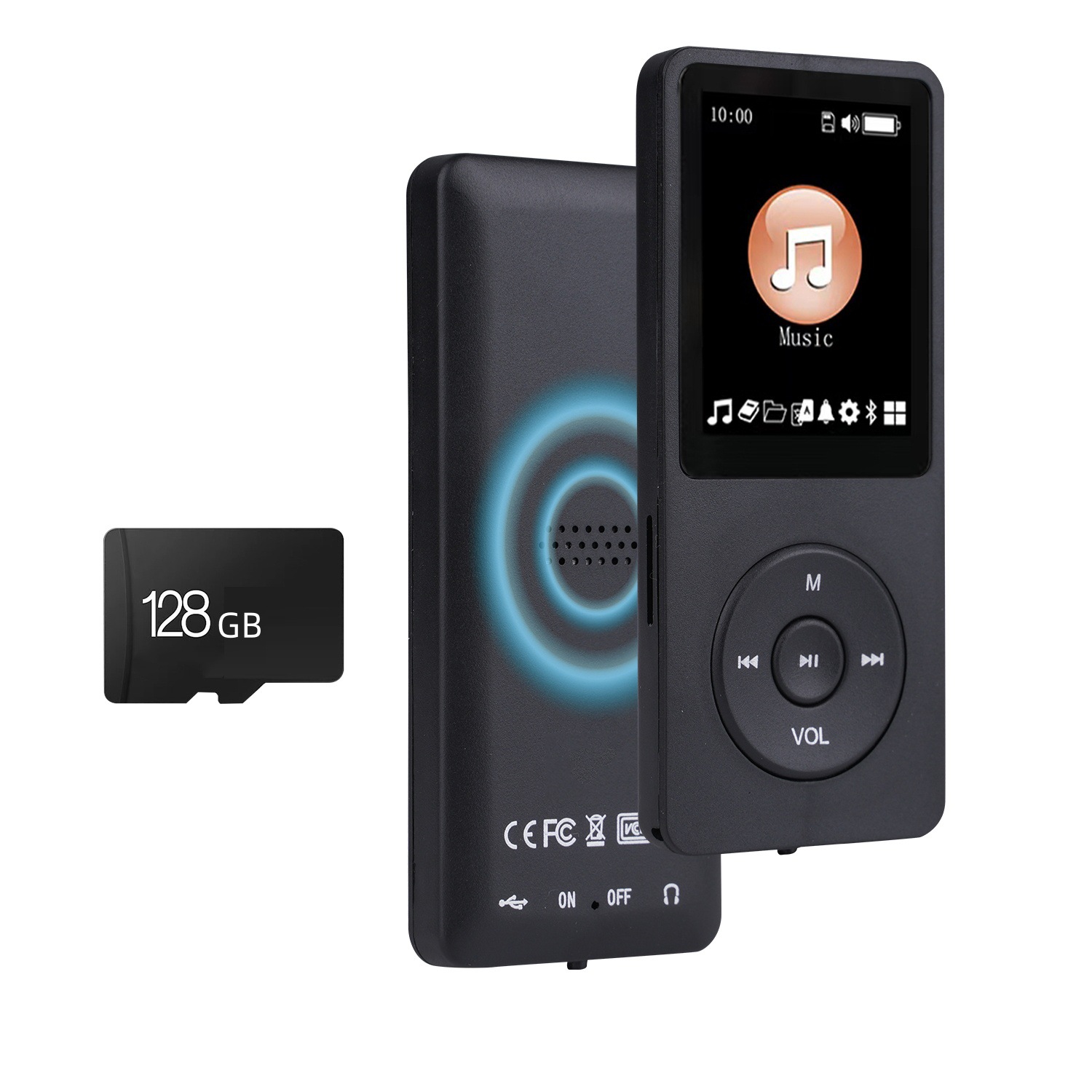 Comercio exterior versión de la tarjeta MP3 fábrica al por mayor Bluetooth MP4 estudiante Walkman reproductor música grabación diccionario externo