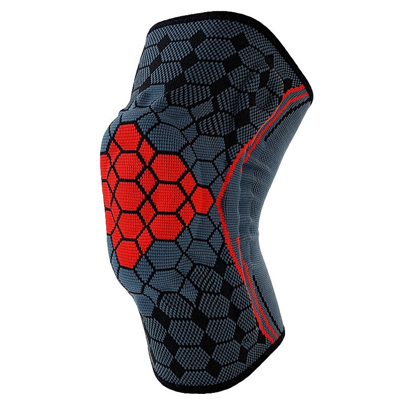 Rodillera deportiva de compresión con muelles de soporte y silicona antideslizante, ideal para correr, gimnasio y ciclismo