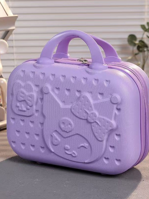 Estuche de maquillaje lindo de moda de 14 pulgadas, estuche pequeño, estuche ABS, bolso de maquillaje para mujer, bolso de boda, pedido de moda