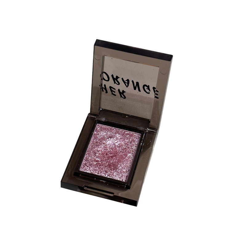 HERORANGE ~ Smoky, dulce y fresco, paleta de sombras de ojos monocromática, acabado nacarado, brillo fino, color, brillo natural, maquillaje barato