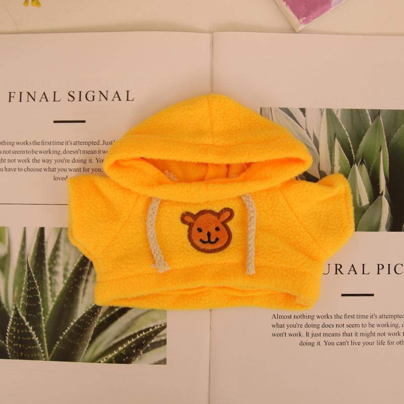 Suéter de muñeca de peluche oso de peluche con dientes perdidos ropa de muñeca máquina de agarre para mascotas accesorios de muñeca suéter camiseta al por mayor