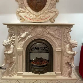 石雕;壁炉;景观雕塑