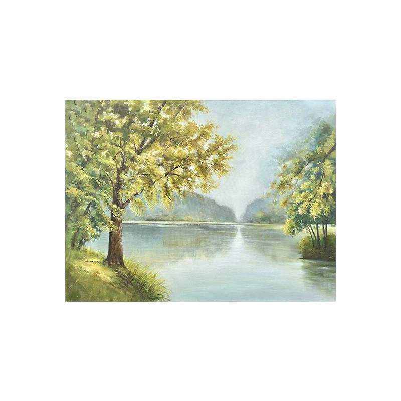 Абстрактная oil painting светлая роскошь гостиная декор пейзаж наружный сельский стиль дикая река диван фон настенная подвесная живопись