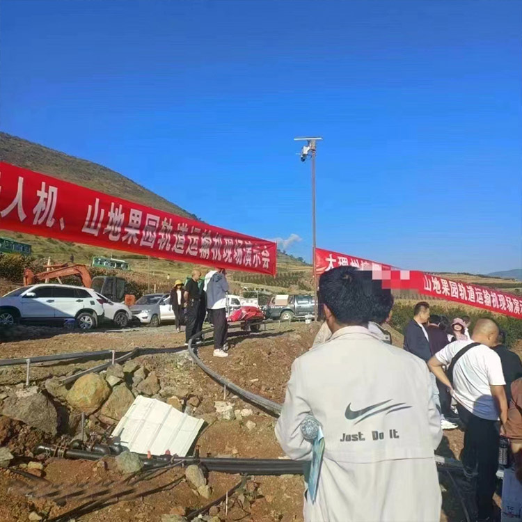 大马力果园茶园物资单轨运输车山路丘陵梯田爬坡搬运货物轨道车