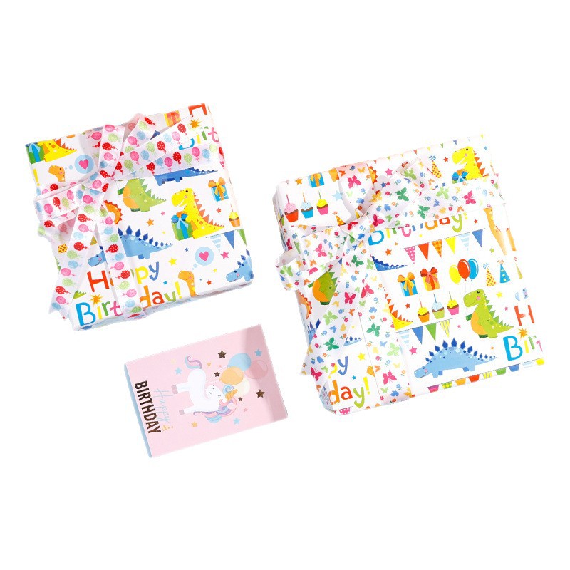 Suministro transfronterizo de regalos de cumpleaños para el Día del Niño, juguetes de animales adorables, regalos de dibujos animados DIY, papel de regalo al por mayor