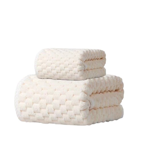 Cloudy Grong Velvet Towel, Absorbent Bath Towel – Extra-Large Gift Option, Soft & Highly Absorbent Coral Fleece Towel, Luxurious Golden Tortoise Velvet Towel