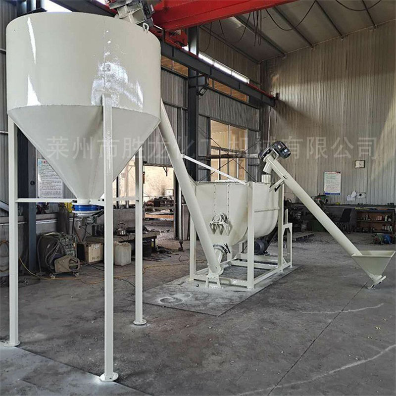 供不锈钢混合机 干粉砂浆混合成套设备 大型真石漆搅拌混合设备