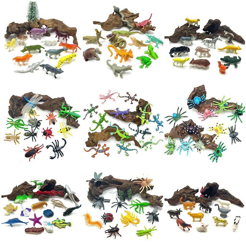 Cross-Border Animal Set Artificial Wild Animal Poultry Spider Insect Lizard Reptile Early Education Science and Education Toys Pvc Cross-Border Animal Set Artificial Wild Animal Poultry Spider Insect Lizard Reptile Early Education Science and Education Toys Pvc