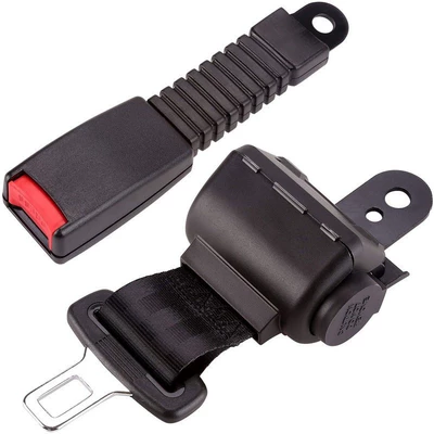 Golf cart safety belt automatic two-point safety belt forklift seat bus school bus safety belt wholesale (Car seat belt) - semi-closed-retractor-20cm-semi-closed-long-handle-base