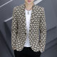 Autumn New Men's Small Suit Set Korean Style Slim-fit Fashionable Hair Stylist Social Boy Jacket Men's 8513