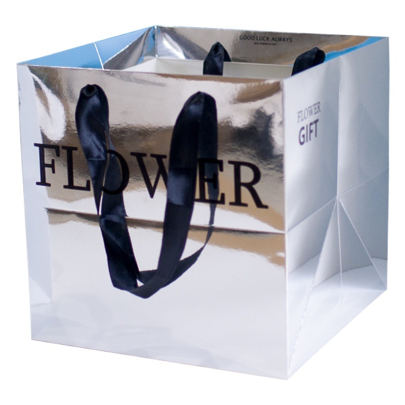 Celebridad en línea flor rectangular bolsa de regalo flor tienda ramo embalaje Día de San Valentín regalo mano regalo bolso