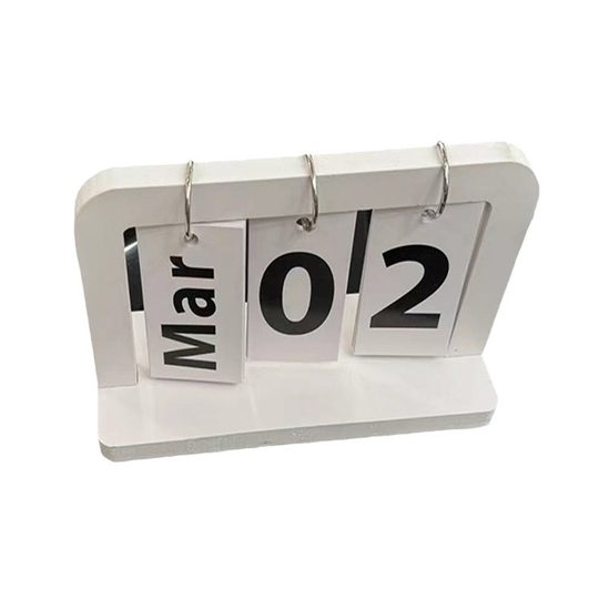 Flip Calendar simple home study dormitory desktop wooden desk calendar perpetual calendar photo props decoration ornaments