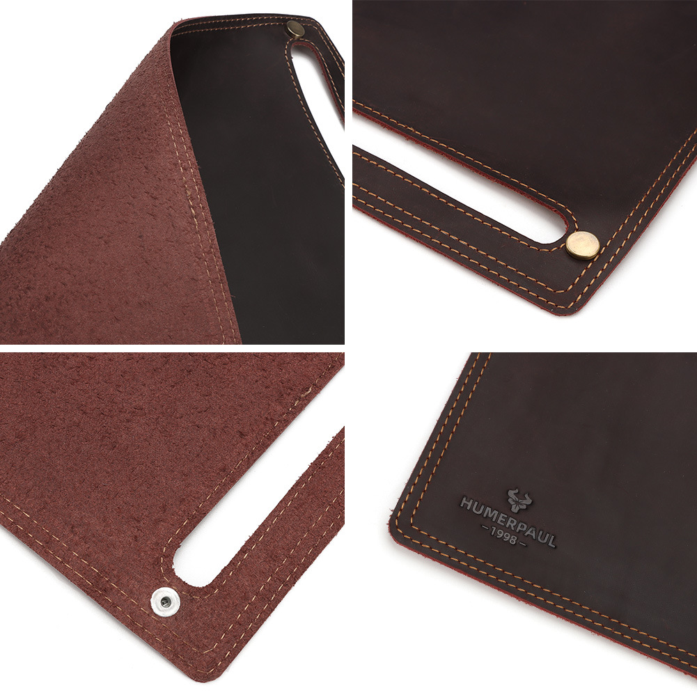 定制厂家头层牛皮鼠标垫真皮电脑办公桌垫可加工定制学习写字书垫