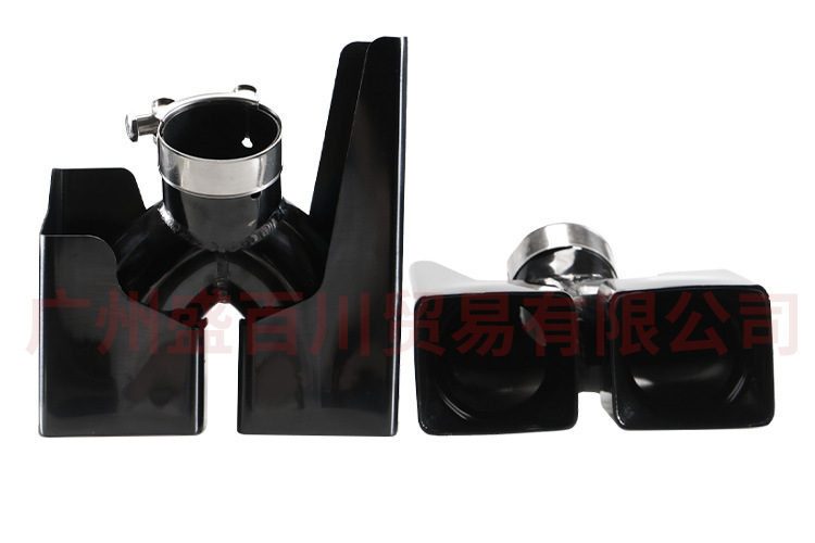 Suitable for Land Rover New Defender Tail Throat 110/90 modified khan four-out square stainless steel decorative cover exhaust pipe