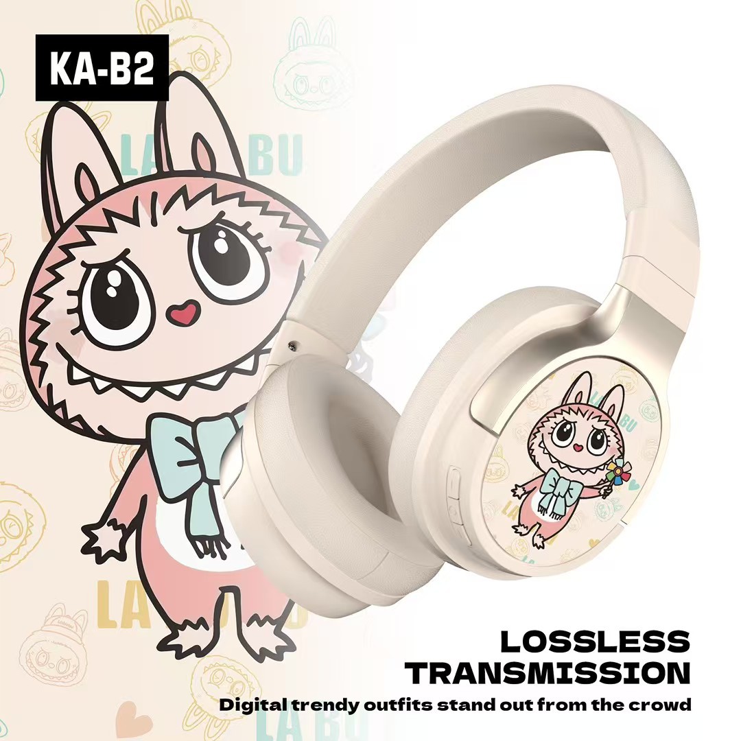 Comercio exterior nuevos auriculares inalámbricos bluetooth KA-A2 niños estudiantes creativos lindos auriculares inalámbricos de dibujos animados